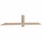 Ekena Millwork Eugene Smooth Timber Gable Bracket, Douglas Fir, 96"W x 16"H x 3 1/2"D x 3 1/2"F, 4/12 Pitch GBW096X16X0404EUG00SDF - alternate 2